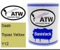 Preview: Saab, Topaz Yellow, Y12: 1L Lackdose, von ATW Autoteile West.